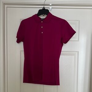 Ralph Lauren Women's Button Down Golf Shirt - Burgundy